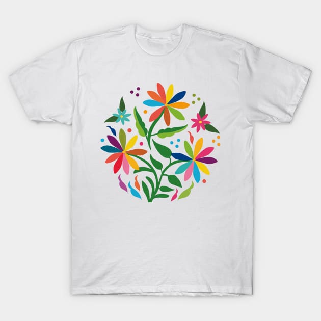 Spring Colorful Flowers by Akbaly T-Shirt T-Shirt by Akbaly